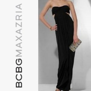 BCBGMAXAZRIA black bandeau gown